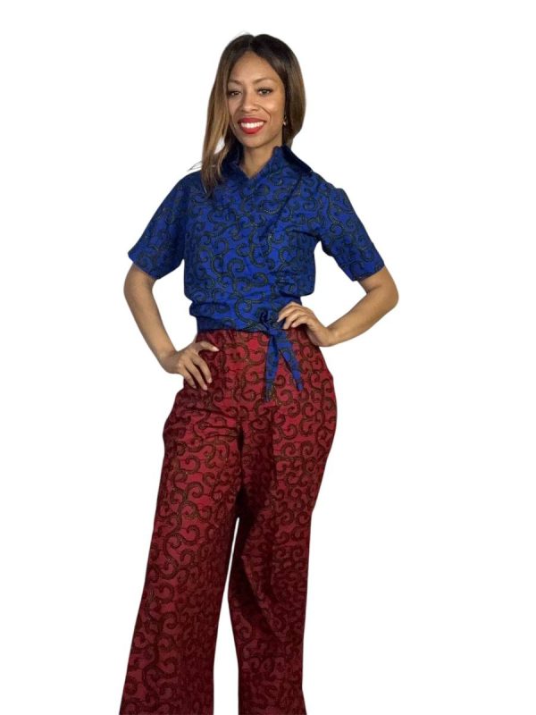 Bennie Wrap Blouse and Palazzo Pant